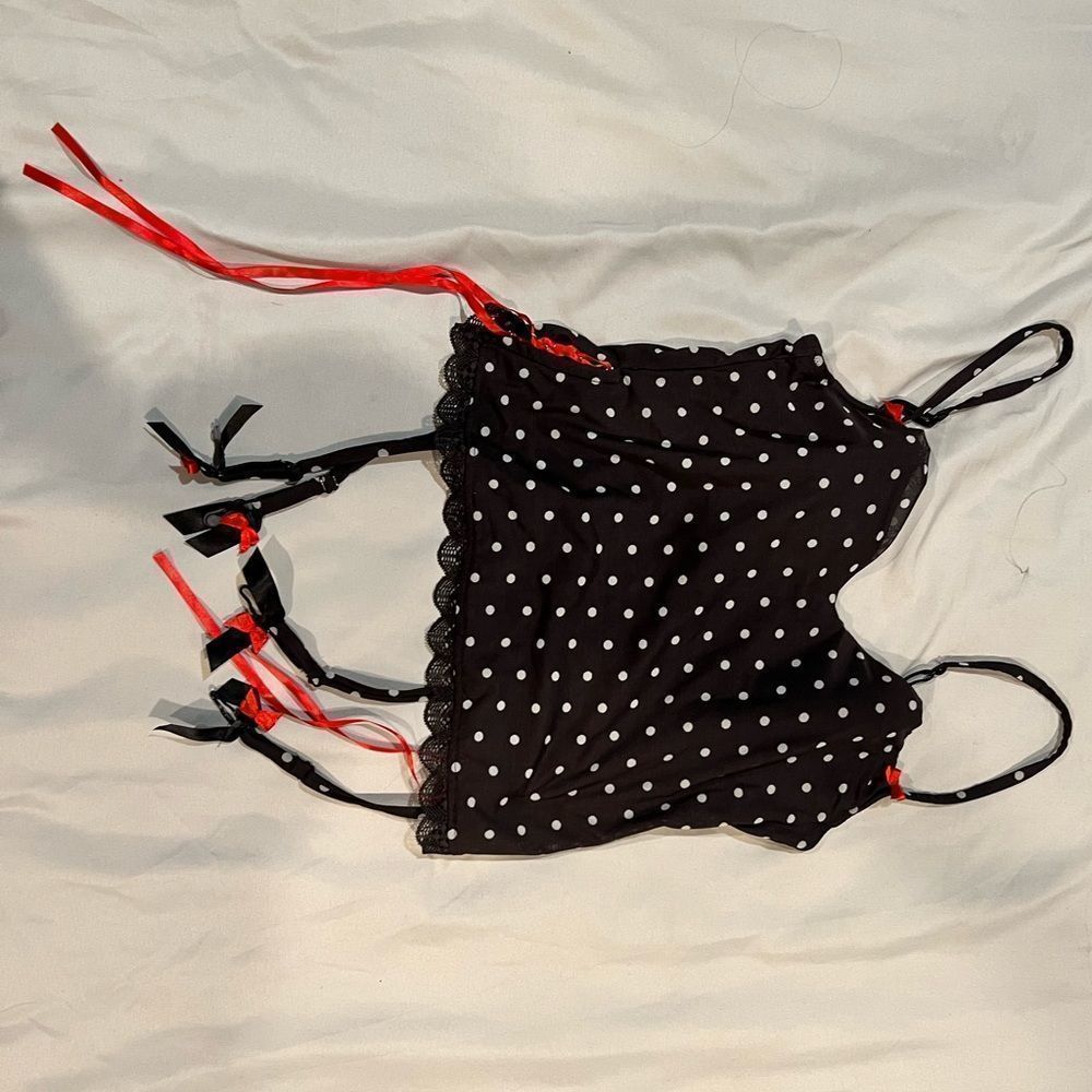 COPY - Victoria secret polka dot corset